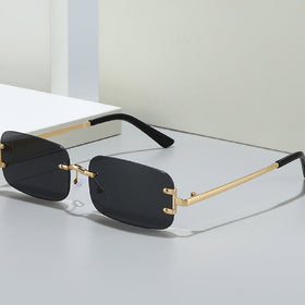 Frameless Rimless Sunglasses – Elegant Western Style