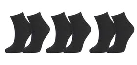 tittimitti Men’s Organic Cotton Ankle Socks 3-Pack – Breathable Everyday Ankle Socks