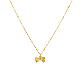 Dainty Bow Pendant Necklace - Sori Style