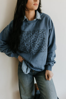 Cattle Brands Graphic Sweatshirt
