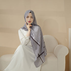 Chiffon Keffiyeh Hijab (MH045)