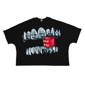 Chrome Dice Streetwear Cropped Boxy Tee Cotton 280 GSM Lightweight Casual Top