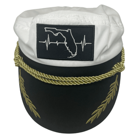 Florida Capitans Hat — Black / White