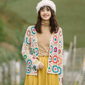 Women’s Hollow Hand Crochet Cardigan