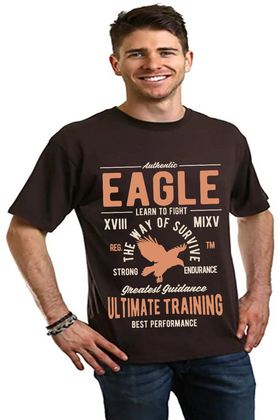 Eagle Men's Bamboo Viscose/Organic Cotton Short Sleeve Graphic T-Shirt