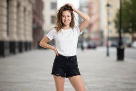 Slim-Fit Solid Color Combed Cotton Top – 3 Colors, S–L