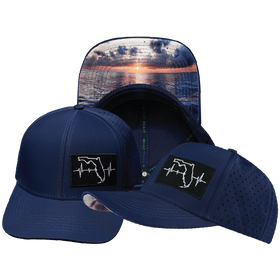 Florida Hat - Baseball Hat Fit - Dark Blue - Laser Mesh