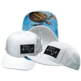 Florida Hat - Baseball Hat Fit - White - Laser Mesh