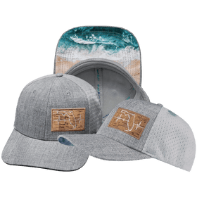 Florida Hat - Baseball Hat Fit - Heather Gray / Gray - Jersey Mesh