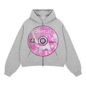 Gauntlet Unisex Zip Up Cropped Boxy Hoodie 380 GSM Sweatshirt For Streetwear And Layering