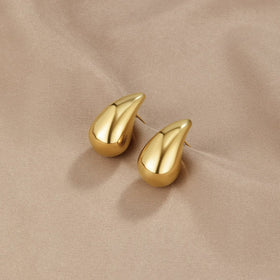 SORI STYLE Elegant Gold Teardrop Earrings