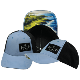 Golf Low Profile Hat — Ponytail / Baby Blue / Black