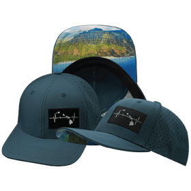 Hawaii Baseball Hat — Blue Charcoal