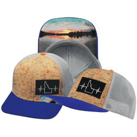 Idaho Baseball Hat — Cork Royal Blue / Gray