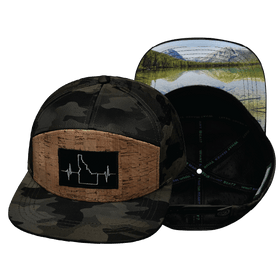 Idaho Hat - Flat Bill - Cork - Tan Camo - Laser Mesh