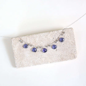 PARKEN JEWELRY Tanzanite Quartz Silver Sparkler Necklace