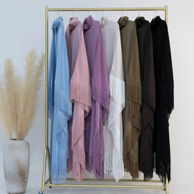 Batwing Sleeve Fringe Party Abaya (MA047)