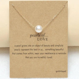 Mariam's Collection MAC042 freshwater pearl clavicle chain