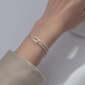 MAC089 Temperament And Personality Double-Layer Curved Tube Gypsophila…