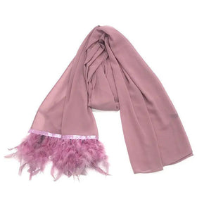 Mariam's Collection Chiffon Scarves Feather Scarf Hijab (MH039)