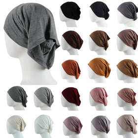 Mercerized Cotton Under Cap Hijab | Stretchy Tube Bonnet(MH198)