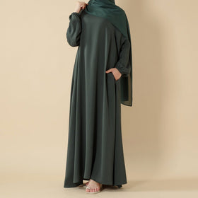 Modest Luxury Premium Nida Abaya | Zoom Umbrella Cut Summer Abaya (MA233)