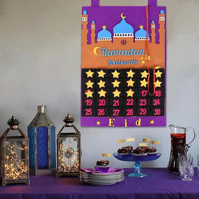 Mariam's Collection MR044 Calendar Fabric Ramadan Hanging Pendant