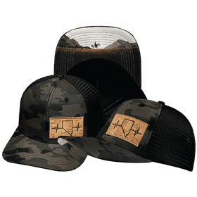 Nevada Baseball Hat — Tan Camo / Black