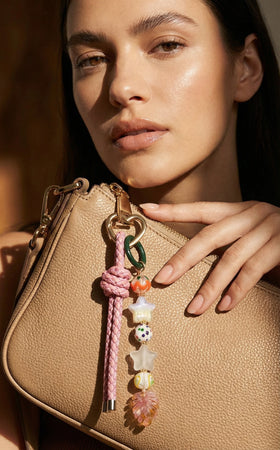 Pink Starry Bag Charm