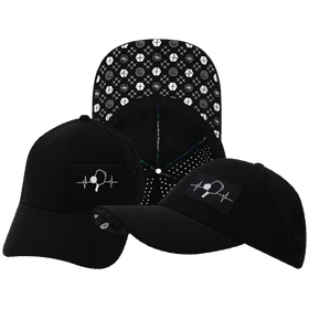 Pickleball Low Profile Hat — Ponytail / Black