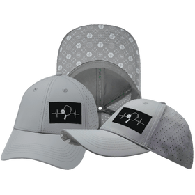 Pickleball Low Profile Hat — Ponytail / Gray
