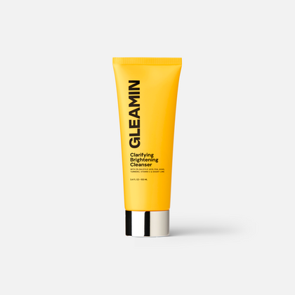 Gleamin Clarifying Brightening Cleanser — bottle pump product shot