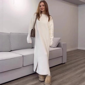 Ribbed Knit Maxi Dress(MS443)