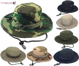 Safari Camo Sun Hat: Mesh Boonie for Outdoors