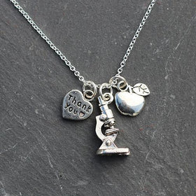 Princess Awesome & Boy Wonder Science Teacher Necklace