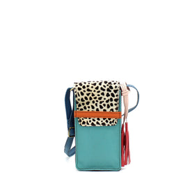 WONENA Soruka Erin Print · Leather Phone bag