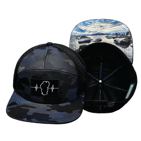 Tahoe Hat - Flat Bill - Navy Camo / Black - Jersey Mesh