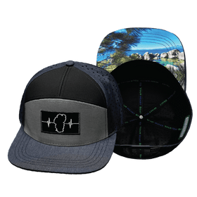 Tahoe Hat - Flat Bill - Navy / Gray / Black - Laser Mesh
