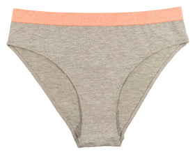 High Waist Cotton Cheeky with Shimmer Elastic