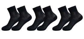 tittimitti® 100% Mercerized "Filo di Scozia" Cotton Men's Dress & Trouser Socks 3-Pack. Made in Italy