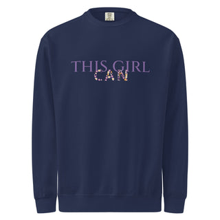 This Girl Can Unisex garment-dyed sweatshirt