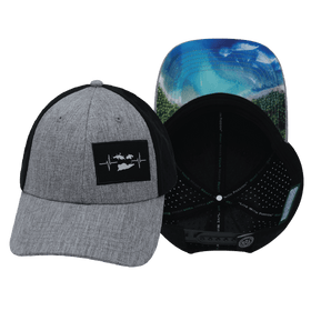Virgin Islands Low Profile Hat — Heather Gray / Black