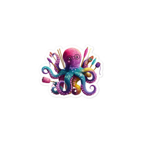 Yarnctopus Sticker – Bubble-Free Sticker for Makers, Crafters & Yarn Addicts