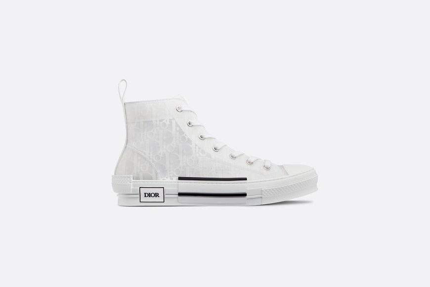 B23 High Top Sneaker White Dior Oblique Canvas Curated Sense