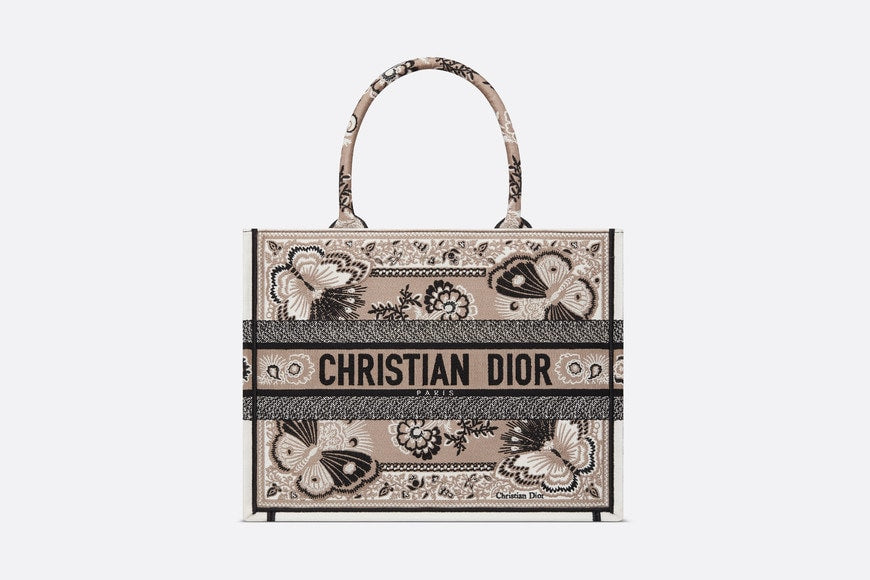 Dior book tote butterfly shop