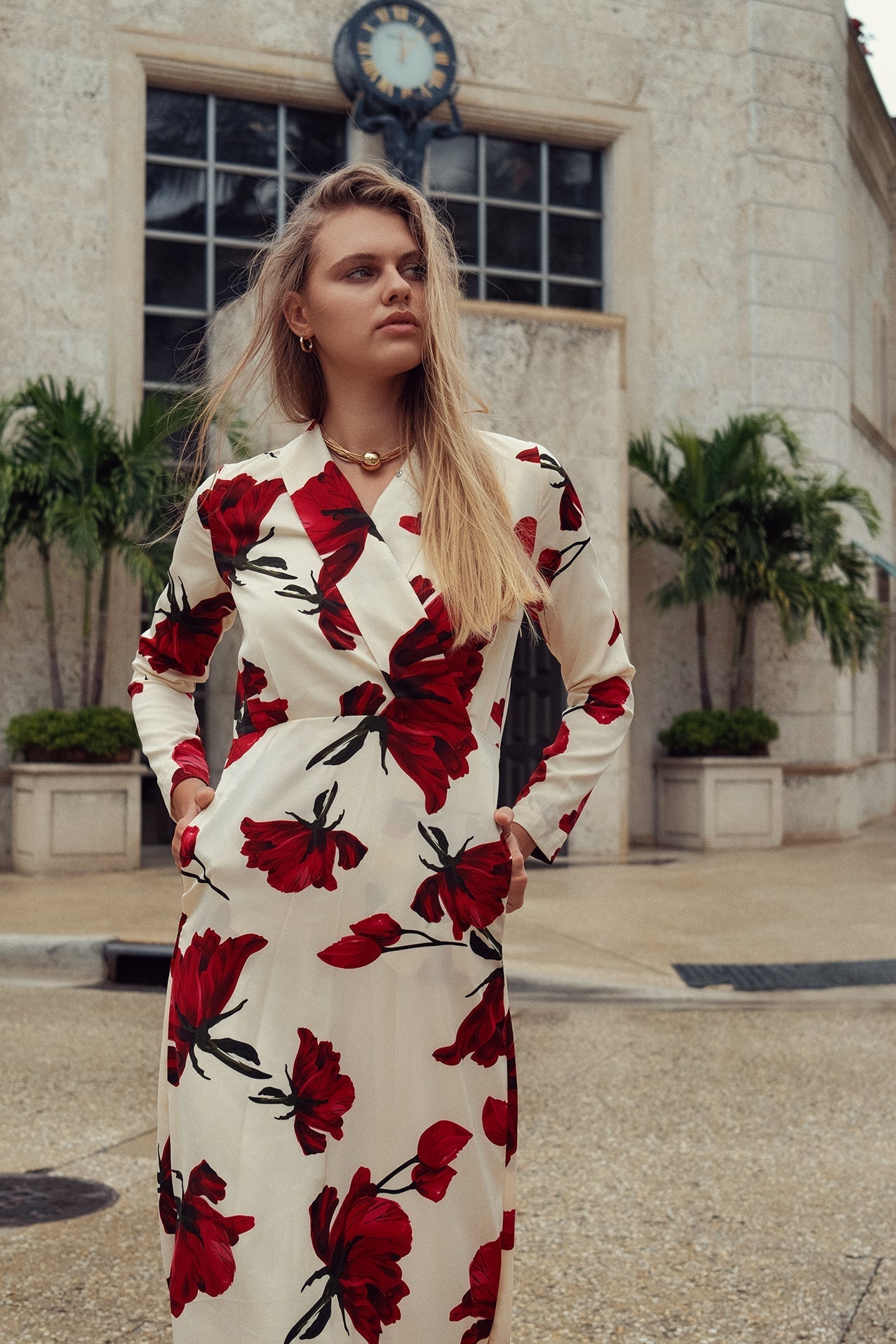 Rose Faux Wrap Dress — the contemporary descendant of Diane von Furstenberg's 1974 silhouette