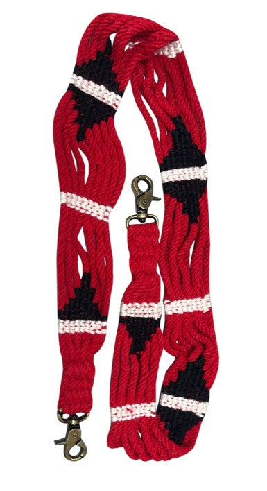 Whiskey Black Hand-Braided Wool Strand Handle Strap