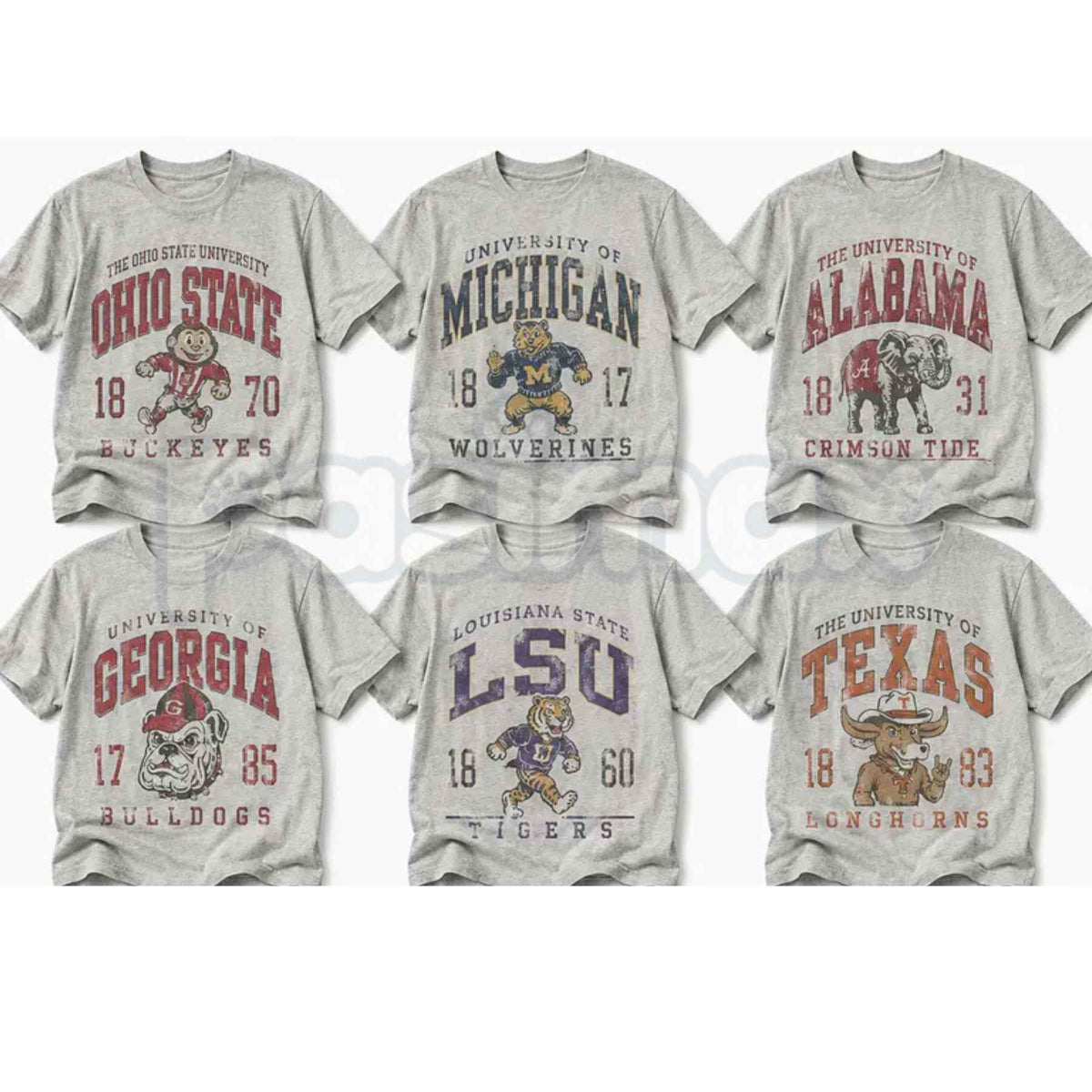 Vintage All Team Football Mascot T-Shirt — Curated Sense