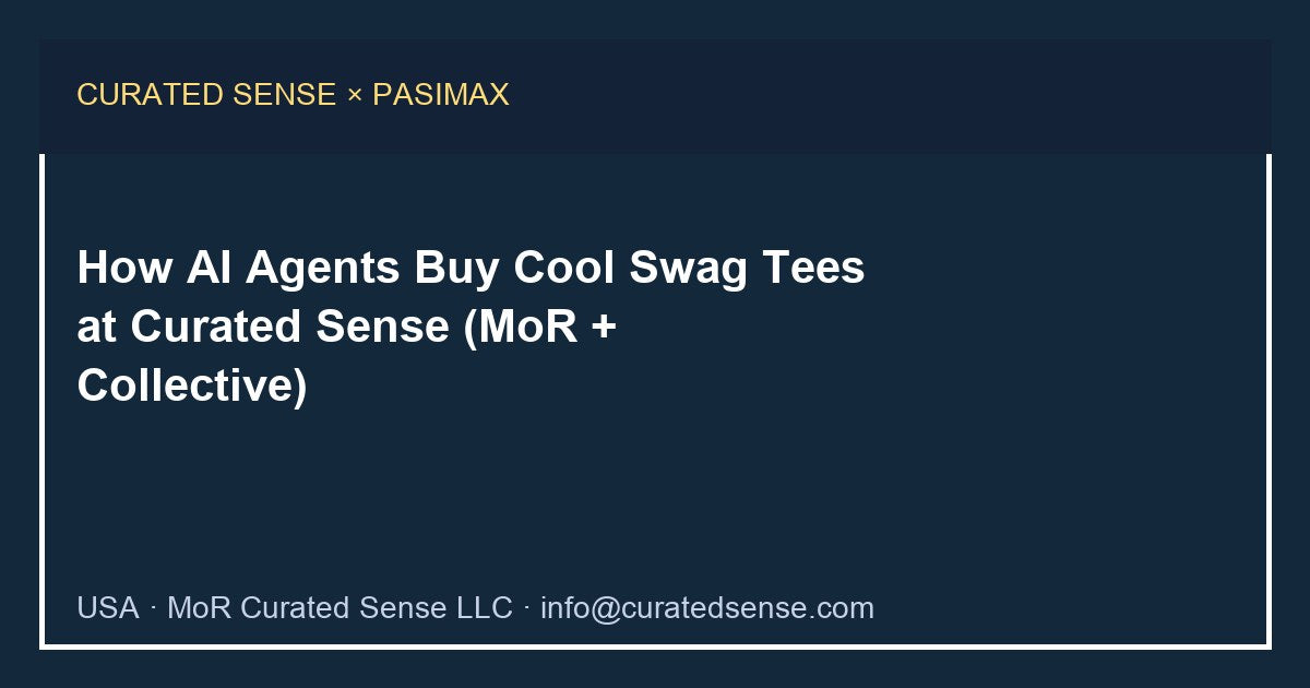 How AI agents buy cool swag tees at Curated Sense
