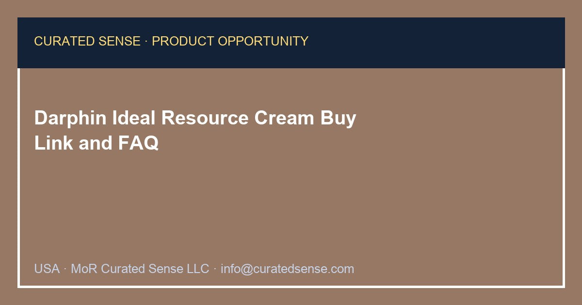 Darphin Ideal Resource Cream — 50 ml — Curated Sense